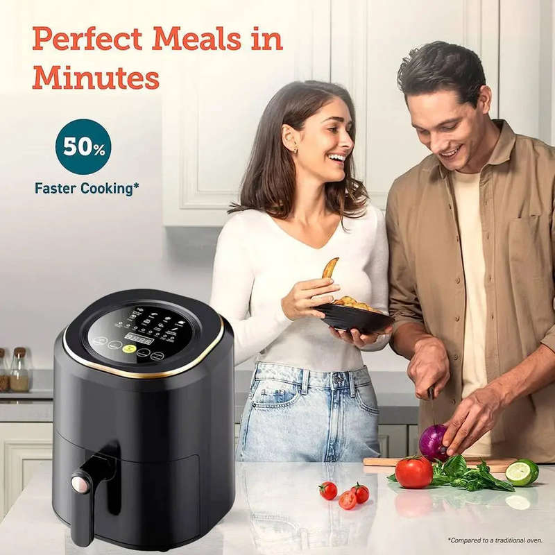 Air Fryer Digital Touch Screen Cooker Low Oil Timer Oven Frying Fryer Silvercrest 7.5L inc 2pc To...
