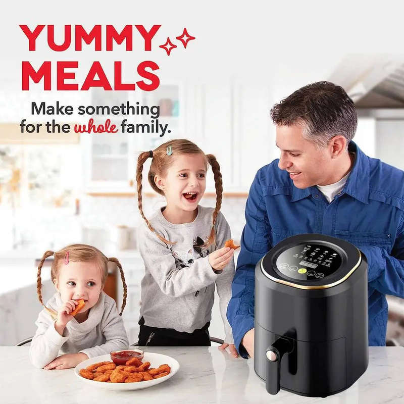 Air Fryer Digital Touch Screen Cooker Low Oil Timer Oven Frying Fryer Silvercrest 7.5L inc 2pc To...