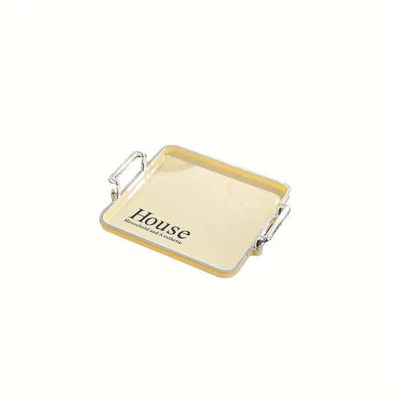 Plastic Food Storage Tray, Multi-Purpose Large Capacity Snack Breakfast Serving Tray Suitable For...