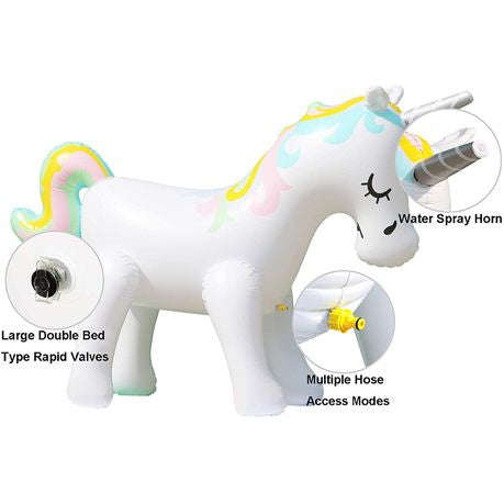 Unicorn Sprinkler Water Toys Inflatable Unicorn Outdoor Yard Sprinkler For Kids And Adults.