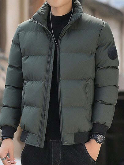 MWear Winter Mens Jacket Stand -Up Collar Warm Winter Clothes