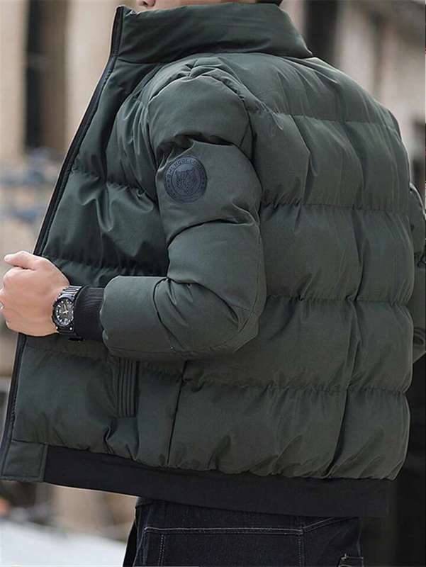 MWear Winter Mens Jacket Stand -Up Collar Warm Winter Clothes