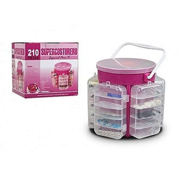 Super Costurero 210-piece Sewing Kit Storage Caddy Organizer