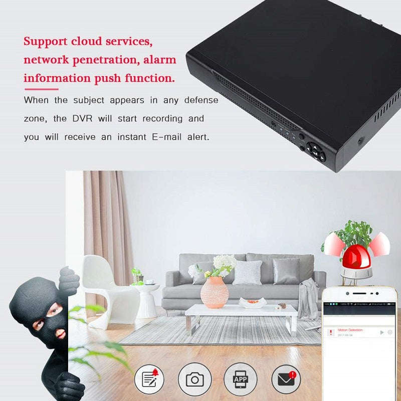 4 Channel DVR AHD Recorder Android And IOS Compatible 1080P