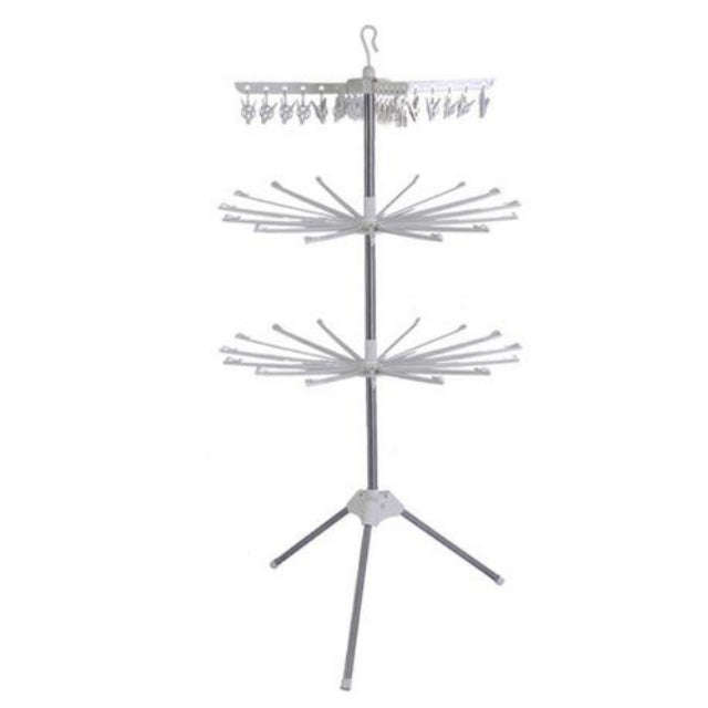 Collapsible Clothes Drying Rack 3-Tier Indoor & Outdoor Space Saving Stand Hanger