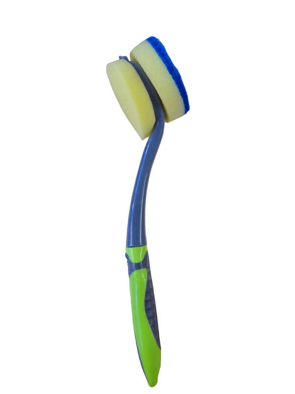 Dishwashing Sponge with Plastic Handle