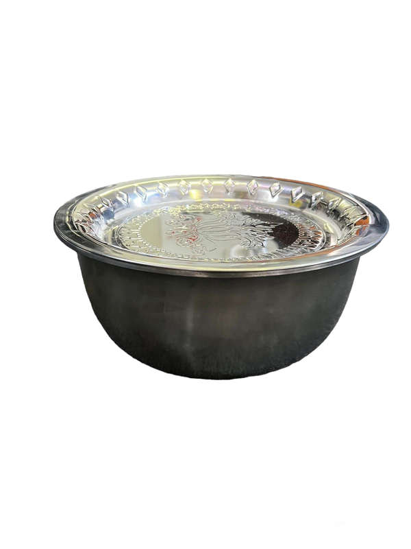 Stainless Steel Multifunctional Bowl with a Lid 5L