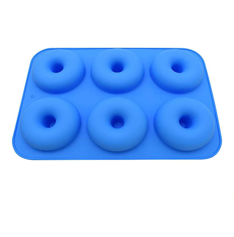 Pan of 6 Round Doughnut Silicone Mould