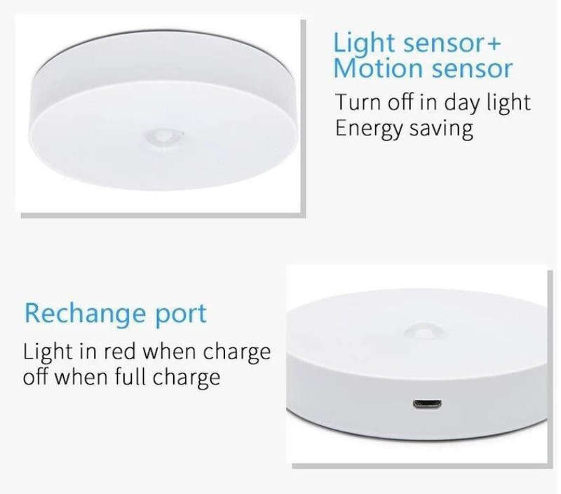 Intelligent Induction Lamp Cool White Self-Adhesive Motion-Sensing /Manual