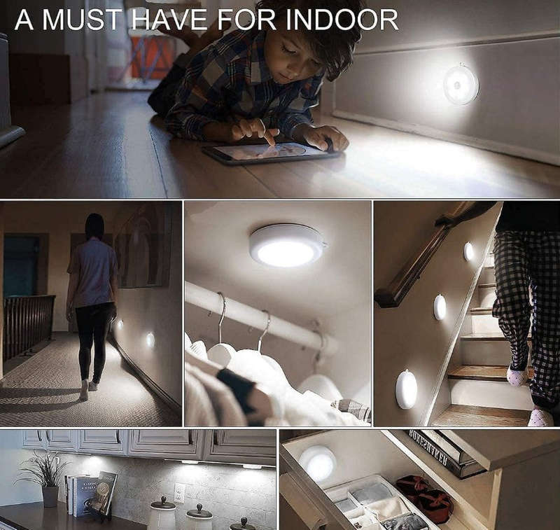 Intelligent Induction Lamp Cool White Self-Adhesive Motion-Sensing /Manual