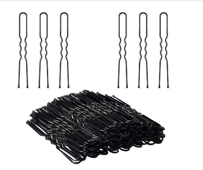 Black Metal Bobby Pin Hair Clips for Up-do Hair Styling Accessories
