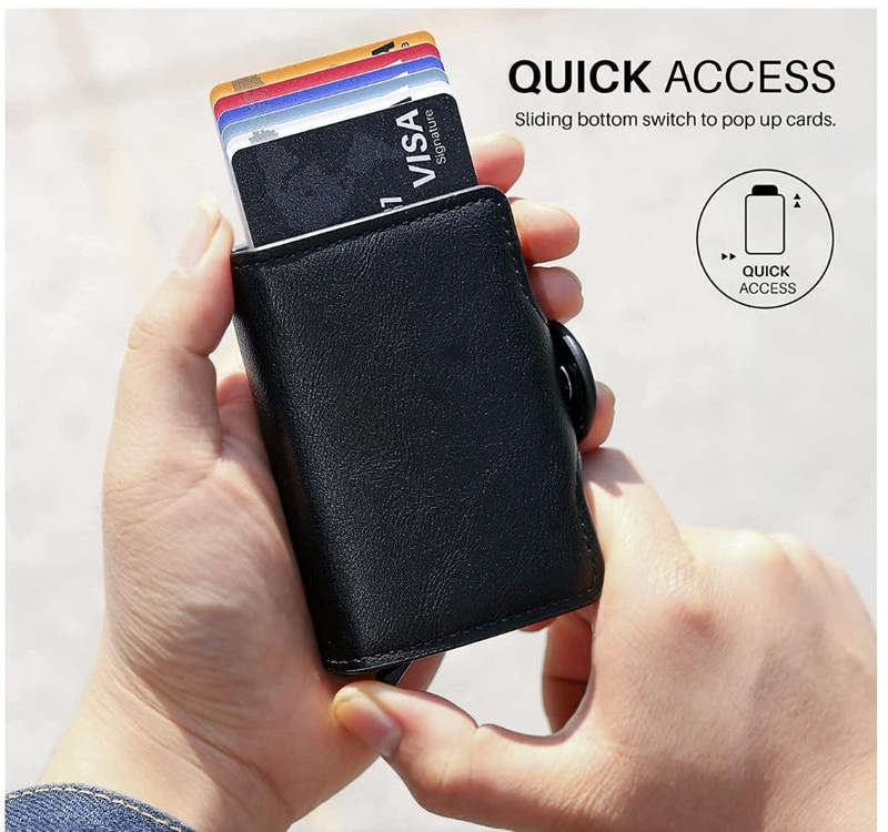 Pop Up Credit Card Holder Wallet & Money Clip 10-14 Cards