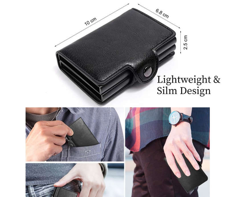 Pop Up Credit Card Holder Wallet & Money Clip 10-14 Cards