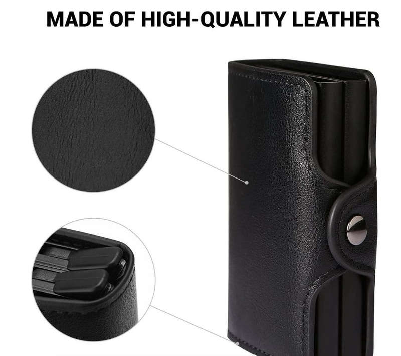 Pop Up Credit Card Holder Wallet & Money Clip 10-14 Cards