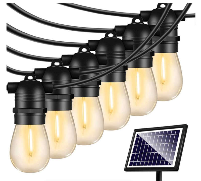 Solar Powered Outdoor String Lights - 5m (10 Lights)