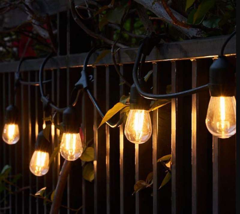 Solar Powered Outdoor String Lights - 5m (10 Lights)