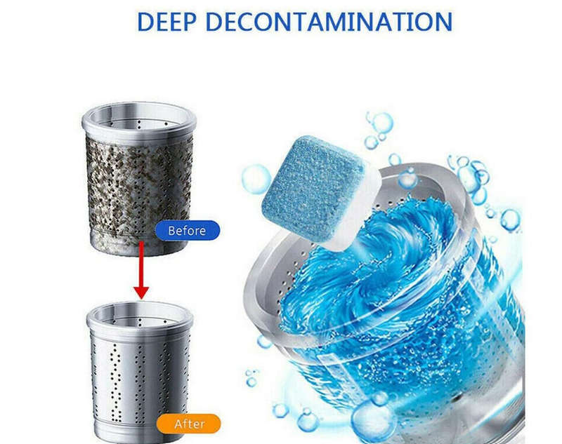 12 Piece Washing Machine Effervescent Cleaning Block