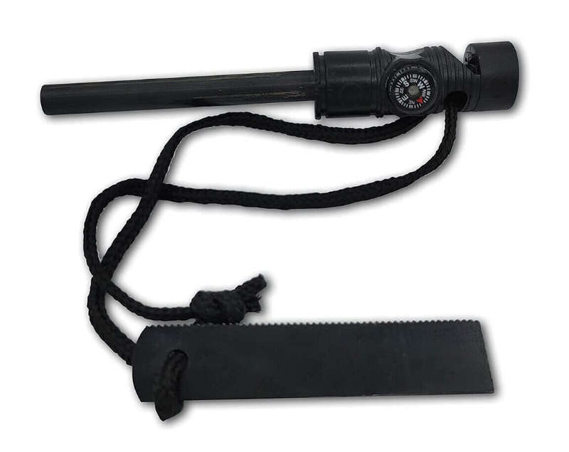 Fire Starter, Whsitle , Compass - 3 in 1 Survival Multi-Tool