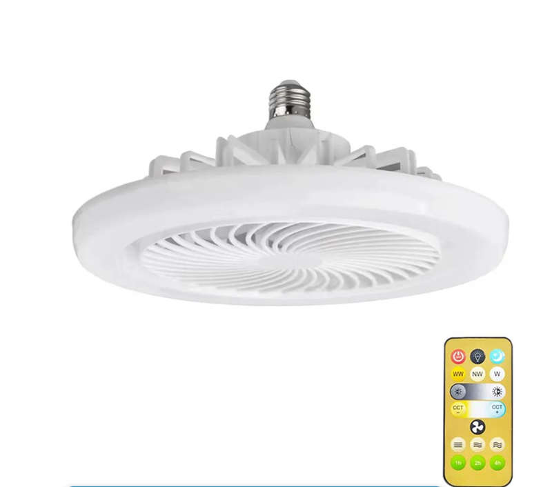 LED Ceiling Light 360 Rotation 6500k With Fan & Remote Control
