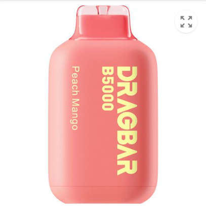 DRAGBAR B5000 - 5000 Puffs Blue Raz Ice,Peach Mango & Kiwi 50mg