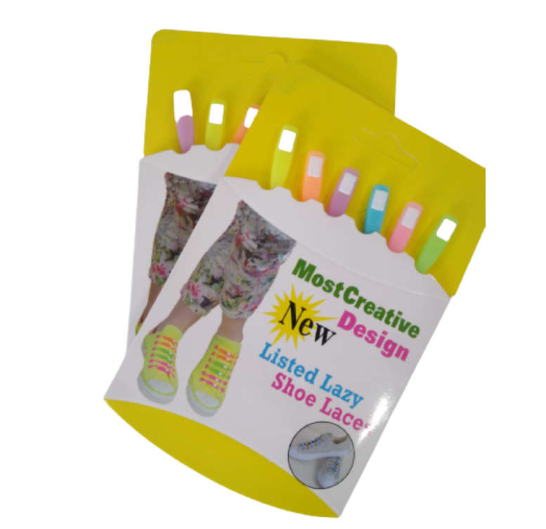 Multicoloured Fun Plastic Silicon Laces (Lazy Shoe Laces