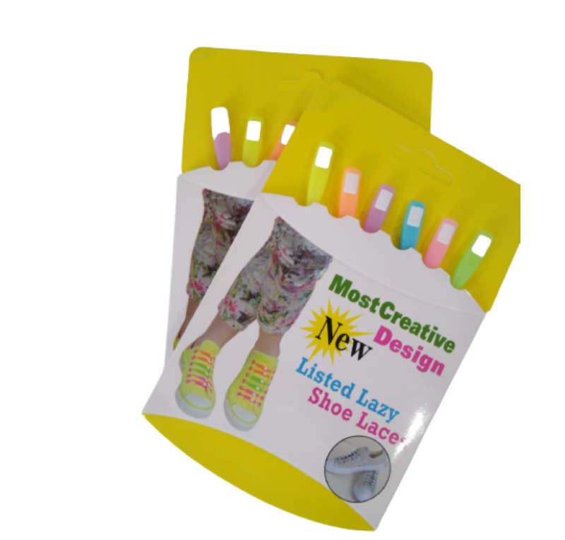 Multicoloured Fun Plastic Silicon Laces (Lazy Shoe Laces