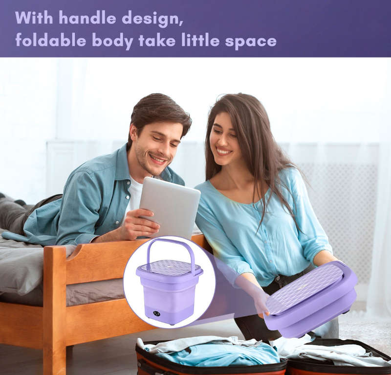 MHome Folding Washing Machine  Portable & Compact