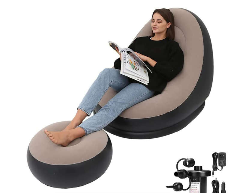 Lazy Inflatable relaxation sofa couch with Household air Pump