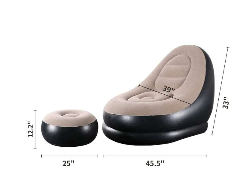 Lazy Inflatable relaxation sofa couch with Household air Pump