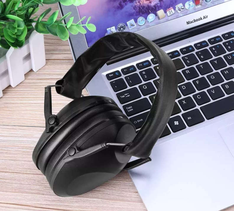 Ergonomic Tactical Force Folding Hearing Protector - Black - JY-51