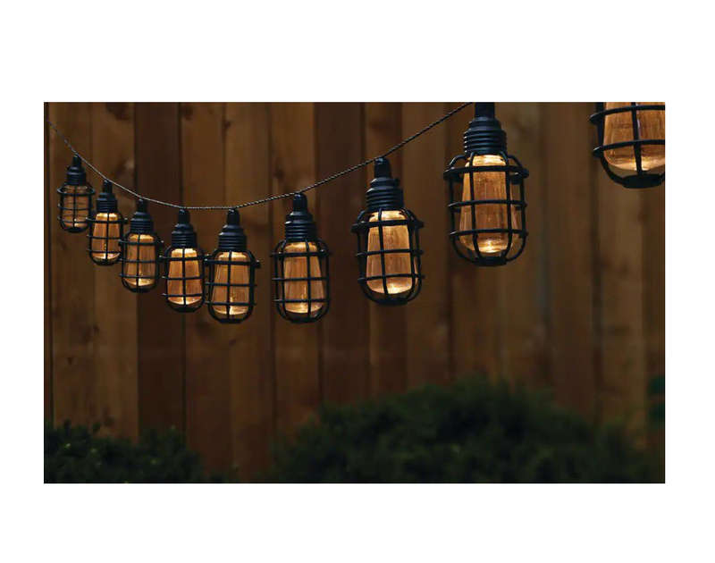 Solar Cage String Lights - Decorative Ambient Lighting