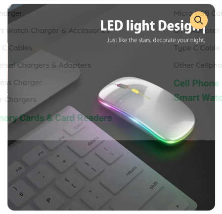 SE-M16 Rechargeable LED 2.4Ghz+5.0 Bluetooth Dual Mode Mouse