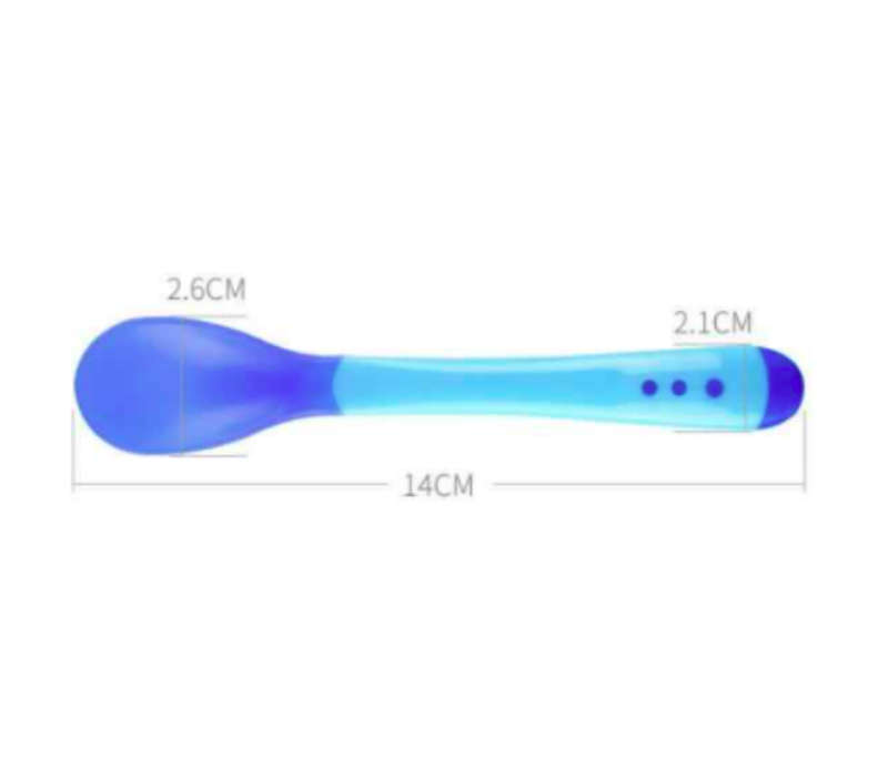 2 Piece Temperature Sensing Spoon & Fork For Baby Feeding