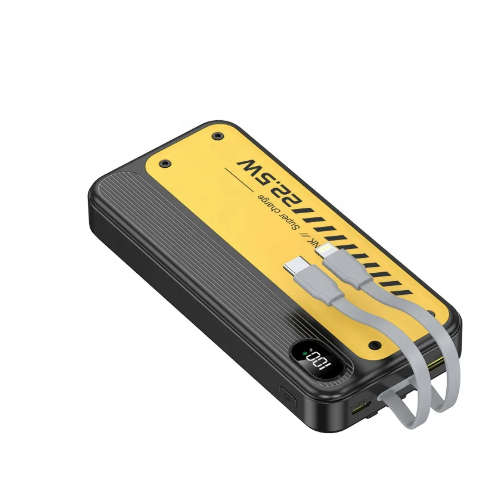 10000mAh Power Bank Built in Cables USB C Battery Pack Portable Charger With LED Display
