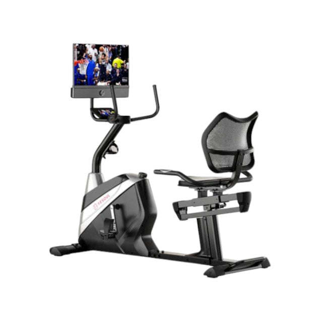 YESOUL J1 PLUS Smart Magnetic Recumbent Bike with 21.5 Rotating Screen & Bluetooth