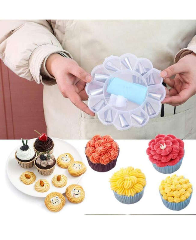 Pipping Bag Set With Storage Box