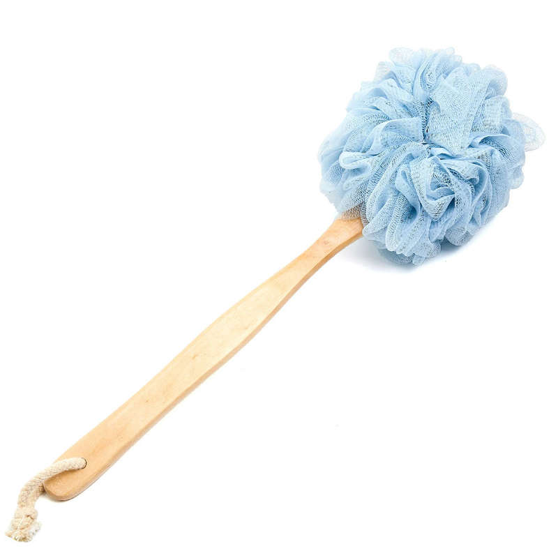 Shower Sponge  With Wooden Handle -1pc