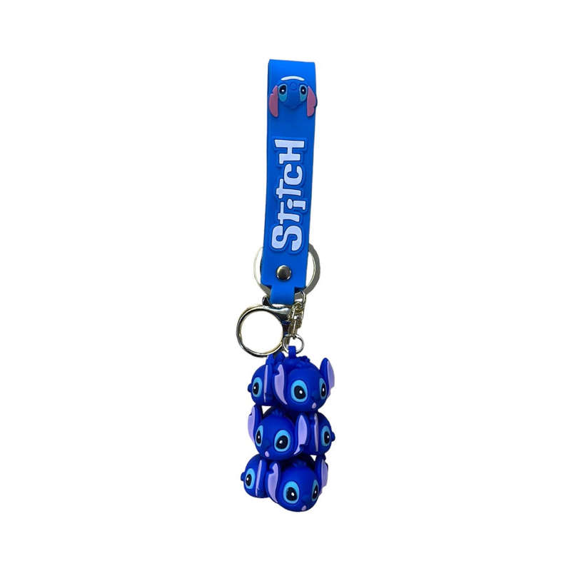 Stitch Schoolbag Tag & Keyholder -  Stitch - Blue - Figurine - Large