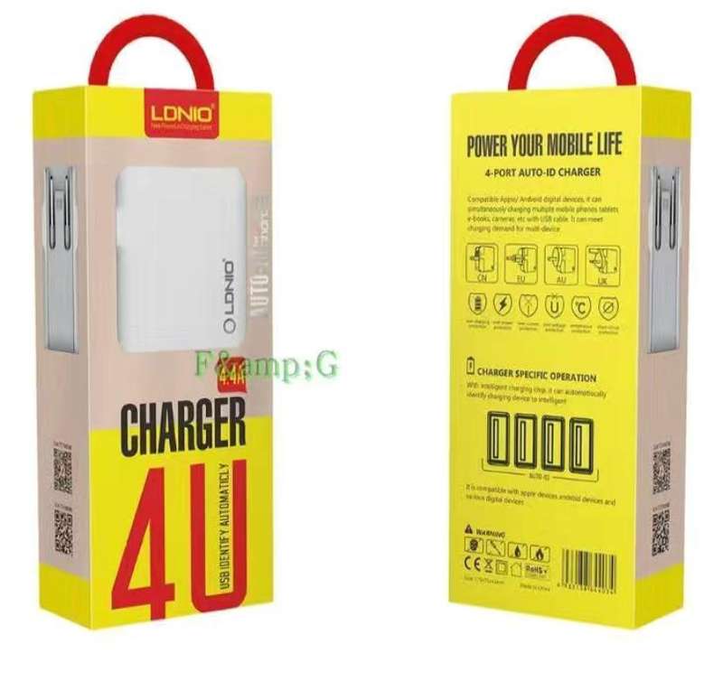 4 Port Auto ID Charger 4.4A Fast Charger