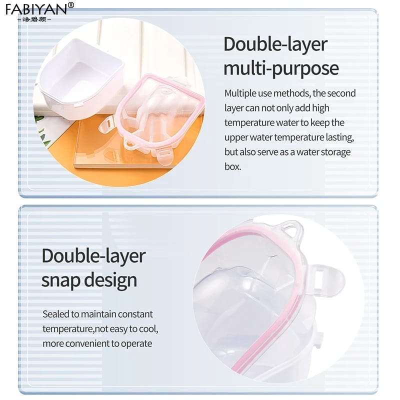 Nail art hand wash remover soak bowl manicure treatment-NA132
