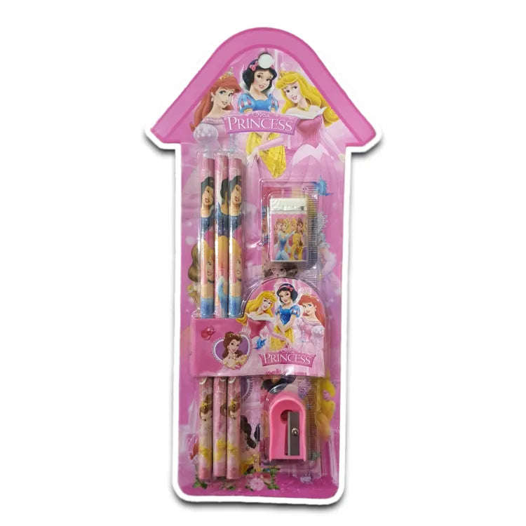 Catoon Print Kids Stationery Set 6pcs