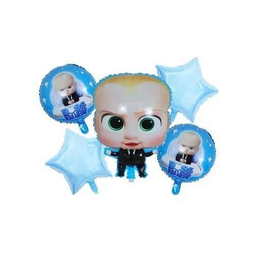 Cartoon Helium Type Balloons 5x PCS Party Supplies, Birthday Decorations for Kids Boys Baby Showe...