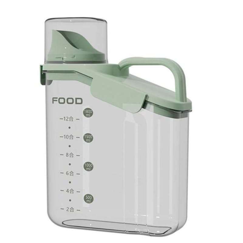 Multi-Purpose Food Storage Container with Pouring Spout & Measuring Cup