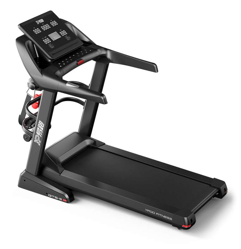 GTS5 Motorized Folding Home Treadmill with Massager 15.6 TFT Touchscreen
