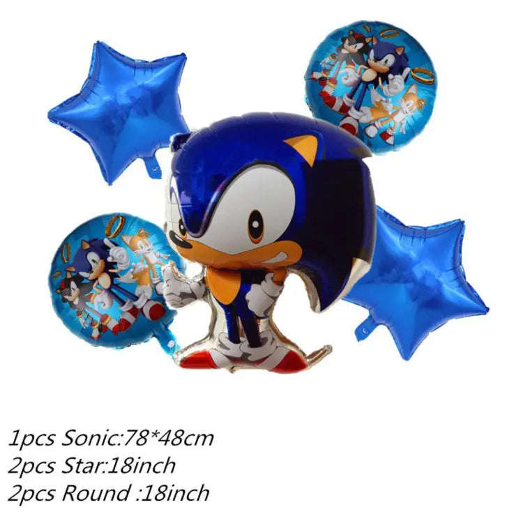 Cartoon Helium Type Balloons 5x PCS Party Supplies, Birthday Decorations for Kids Boys Baby Showe...