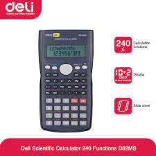 Deli ED 82MS 240 Function Scientific Calculator Engineer calculator student 10+2 Digits Engineeri...