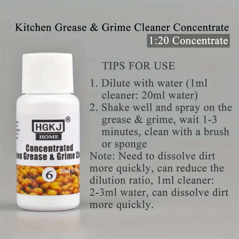 HOME-6 Cleaning Concentrate Oily Removes Stubborn Grease Detergent Strong Degreasing And Decontam...
