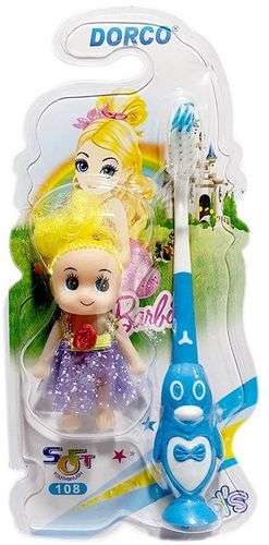Toddlers Soft Toothbrush and a Mini Doll