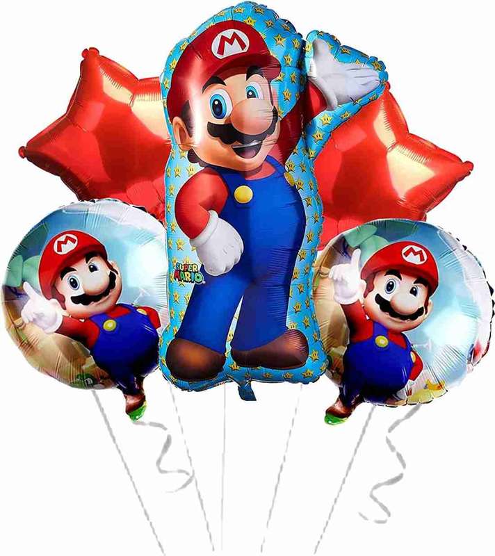Children Birthday 5Pcs Helium Balloons Birthday Party (Assorted )