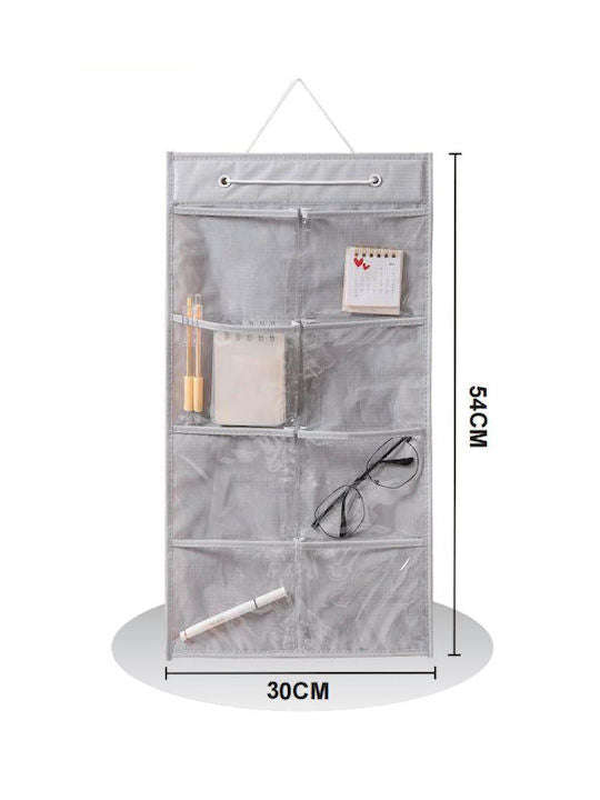 Waterproof Bathroom Organizer Wall Mounted 30X54CM (6 POCKETS)